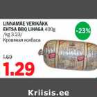 LINNAMÄE VERIKÄKK EHTSA BBQ LIHAGA 400g