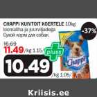 CHAPPI KUIVTOIT KOERTELE 10kg loomaliha ja juurviljadega