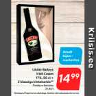 Allahindlus - Liköör Baileys
Irish Cream 17%, 50 cl +
2 klaasiga kinkekarbis**