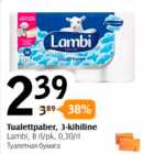Tualettpaber, 3-kihiline
