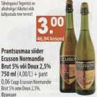 Allahindlus - Prantsusmaa siider Ecusson Normandie Brut või Doux