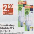Allahindlus - Osram säästulamp Dulux Value