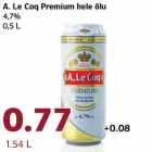 A. Le Coq Premium hele õlu
4,7%
0,5 L