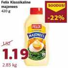 Felix Klassikaline
majonees
420 g