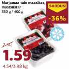 Allahindlus - Marjamaa talu maasikas,
mustsõstar
350 g / 400 g