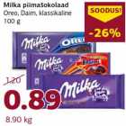 Milka piimašokolaadмолочный шоколад