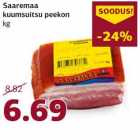Saaremaa
kuumsuitsu peekon
kg