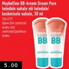 Allahindlus - Maybelline BB-kreem Dream Pure heledale nahale või heledale/keskmisele nahale, 30 ml