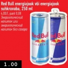 Red Bull energiajook või energiajook suhkruvaba, 250 ml