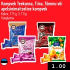 Allahindlus - Kompvek Teekonna, Tiina, Tõmmu või Apelsinimaitseline kompvek 