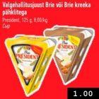 Allahindlus - Valgehallitusjuust Brie või Brie kreeka pähklitega