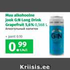 Allahindlus - Muu alkohoolne
jook G:N Long Drink
Grapefruit