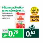 Allahindlus - Põltsamaa jõhvikagranaatõunajook
1 L