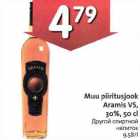 Allahindlus - Muu piiritusjook
Aramis V5,
30%, 50 cl