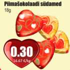 Allahindlus - Piimašokolaadi südamed, 18 g