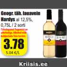 Allahindlus - Geogr. täh. lauavein
Hardys