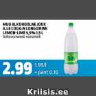 MUU ALKOHOOLNE JOOK A.LE COQ G:N LONG DRINK lEMON-LIME