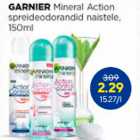 Магазин:Maxima XX,Скидка:Спрей-дезодорант для женщин, 150 мл Garnier 