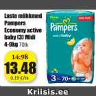 Allahindlus - Laste mähkmed
Pampers
Economy active
baby