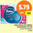 Zewa Deluxe Pure White tualettpaber, 24 rulli
