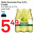 Allahindlus - Siider Somersby Pear 4,5%, 6-pakk
