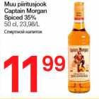 Muu piiritusjook Captain Morgan Spised