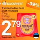 Tradirsiooniline Eesti juust, viilutatud 500 g