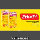Allahindlus - Multipuuvilja mahlajook
Fruitland, 2 l