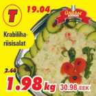 Allahindlus - Krabiliha-riisisalat