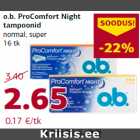 o.b. ProComfort Night
tampoonid