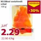 Магазин:Comarket,Скидка: Ломтики соленой форели M.V.Wool