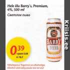 Alkohol - Hele õlu Barry´s, Premium