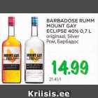 Allahindlus - BARBADOSE RUMM
MOUNT GAY
ECLIPSE