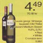Alkohol - Gruusia lauavein Old Tbilisi Alazani Medium Sweet