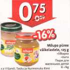 Allahindlus - Milupa püree väikelastele, 125 g .lillkapsa .õuna 