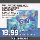 MUU ALKOHOOLNE JOOK G:N LONG DRINK GRAPEFRUIT