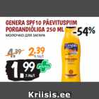 GENERA SPF10 PÄEVITUSPIIM PORGANDIÕLIGA 250 ML