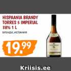 Allahindlus - HISPAANIA BRANDY TORRES 5 IMPERIAL 38% 1 L