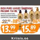 Allahindlus - RICH PURE LUXURY ŠAMPOON, PALSAM 750 ML 