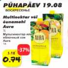 Multinektar või õunаmаhl Aura 1L