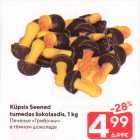Küpsis Seened tumedas šokolaadis, 1 kg