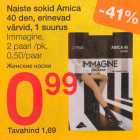 Allahindlus - Naiste sokid Amica
40 den, erinevad
värvid, 1 suurus