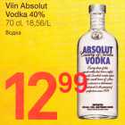 Allahindlus - Viin Absolut
Vodka 40%