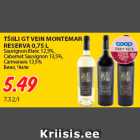 TŠIILI GT VEIN MONTEMAR
RESERVA 0,75 L
