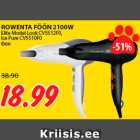 ROWENTA FÖÖN 2100W