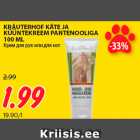 KRÄUTERHOF KÄTE JA
KÜÜNTEKREEM PANTENOOLIGA
100 ML