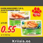 Allahindlus - KARNI MINIVIINER 120 G,
JUUSTUVIINER 100 G