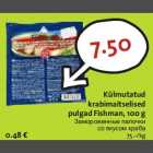 Allahindlus - Külmutatud krabimaitselised pulgad Fishman