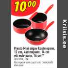 Presto Mini sügav kastmepann, 12 cm, kastmepann, 14 cm või wok-pann, 16 cm**