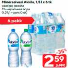 Allahindlus - Mineraalvesi Akvile, 1,5 l x 6 tk

